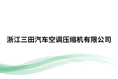 浙江三田汽车空调压缩机有限公司